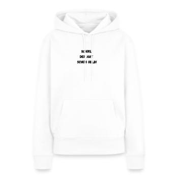 Schiri der hat schon Gelb! - Frauen Premium Bio Hoodie - Weiß - Vorne - Julia (174cm)