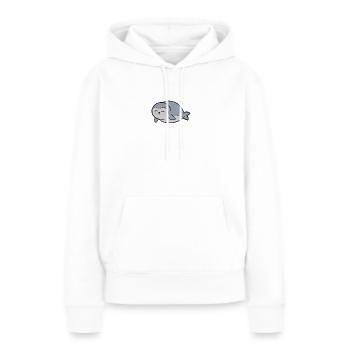 Robbe Seehund - Frauen Premium Bio Hoodie - Weiß - Vorne - Julia (174cm)
