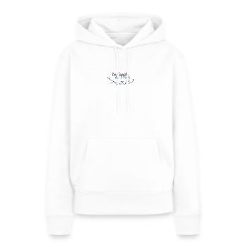 Canal du midi villes - Sweat à capuche Premium bio Femme - blanc - Devant - Julia (174cm)