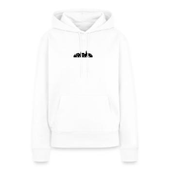 Heepen Skyline Bielefeld Amt Vogtei Kirchen - Frauen Premium Bio Hoodie - Weiß - Vorne - Julia (174cm)