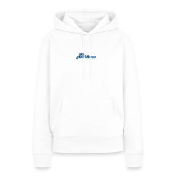 AUCUN PROBLÈME - Sweat à capuche Premium bio Femme - blanc - Devant - Julia (174cm)
