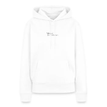 Art en ligne Martini - Sweat à capuche Premium bio Femme - blanc - Devant - Julia (174cm)