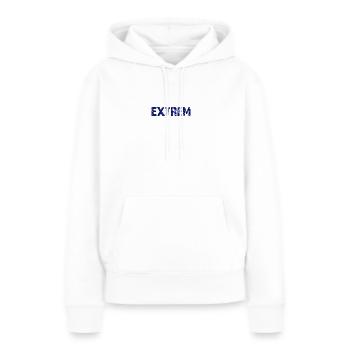 EXTRÊME - Sweat à capuche Premium bio Femme - blanc - Devant - Julia (174cm)