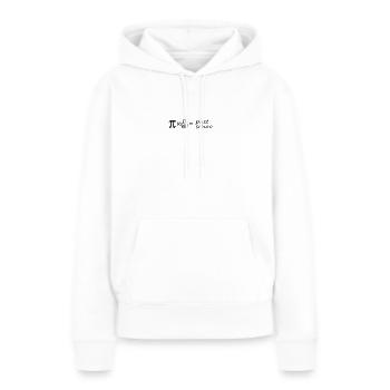 pi x Daumen = past schoo - Frauen Premium Bio Hoodie - Weiß - Vorne - Julia (174cm)
