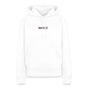 Pas de vanille - Sweat à capuche Premium bio Femme - blanc - Devant - Julia (174cm)