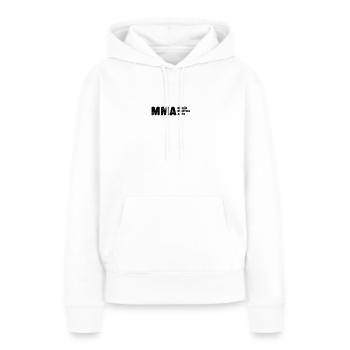 Le MMA - Sweat à capuche Premium bio Femme - blanc - Devant - Julia (174cm)