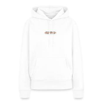 Normal-Extreme - Sweat à capuche Premium bio Femme - blanc - Devant - Julia (174cm)