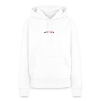 KRAVMAGA courbée - Sweat à capuche Premium bio Femme - blanc - Devant - Julia (174cm)