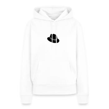 Red Hat logo - Sweat à capuche Premium bio Femme - blanc - Devant - Julia (174cm)