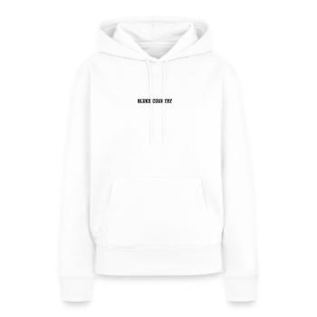 Pays du Blues - Sweat à capuche Premium bio Femme - blanc - Devant - Julia (174cm)
