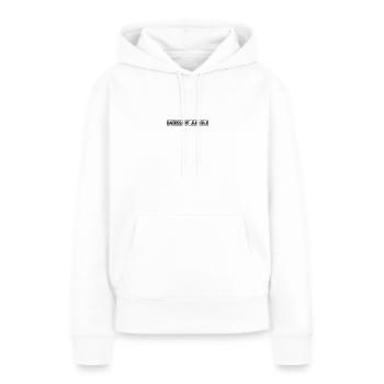 Darkside Jungle - Sweat à capuche Premium bio Femme - blanc - Devant - Julia (174cm)