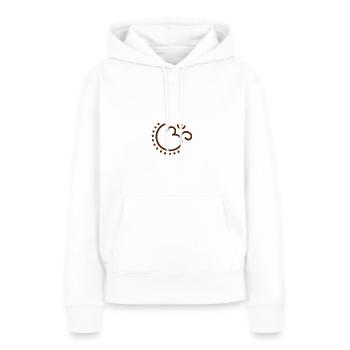Meditation & Om Signs - Women’s Premium Organic Hoodie - white - Front - Julia (174cm)