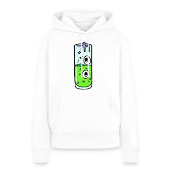 Reagenzglas - Frauen Premium Bio Hoodie - Weiß - Vorne - Julia (174cm)