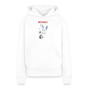 Verrottete Welt - Frauen Premium Bio Hoodie - Weiß - Vorne - Julia (174cm)