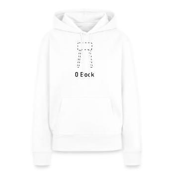 Null Bock Sport - Frauen Premium Bio Hoodie - Weiß - Vorne - Julia (174cm)