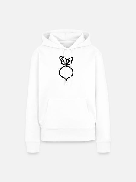 Rübe - Frauen Premium Bio Hoodie - Weiß