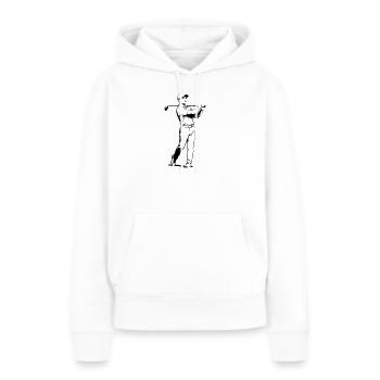 Golf - Frauen Premium Bio Hoodie - Weiß - Vorne - Julia (174cm)