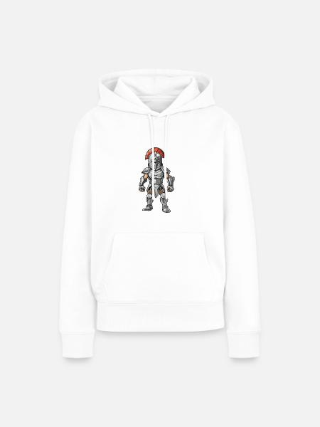 Spartaner Gladiator - Frauen Premium Bio Hoodie - Weiß
