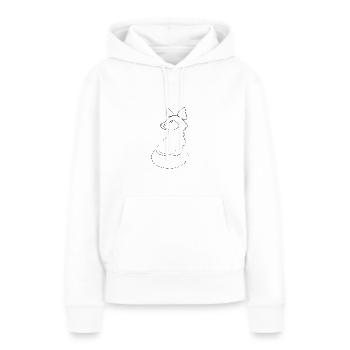 Fuchs Line Art - Women’s Premium Organic Hoodie - white - Front - Julia (174cm)