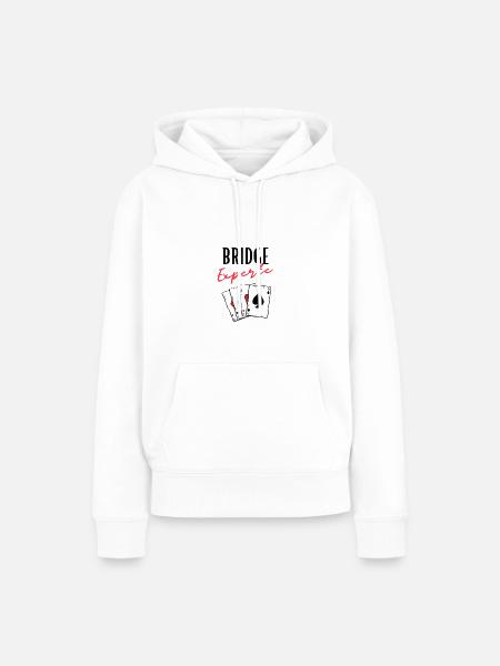 Bridge Experte - Frauen Premium Bio Hoodie - Weiß