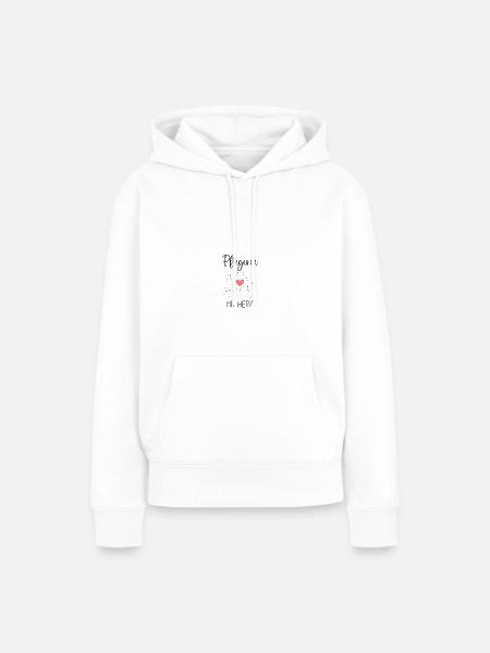 Pflegerin Altenpflegerin Pflege mit Herz - Frauen Premium Bio Hoodie - Weiß