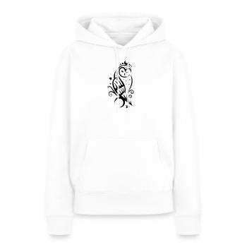 Eule Schneeeule Tattoo - Frauen Premium Bio Hoodie - Weiß - Vorne - Julia (174cm)