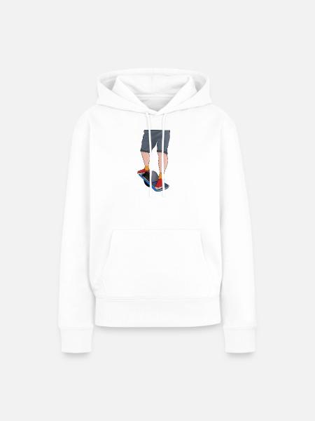 Ein Leben Eine Fahrt - Frauen Premium Bio Hoodie - Weiß