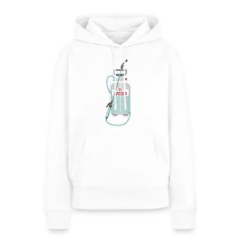 Gärtner Unkraut Sprühflasche - Frauen Premium Bio Hoodie - Weiß - Vorne - Julia (174cm)