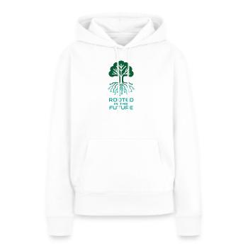 Un arbre numérique pour un avenir durable - Sweat à capuche Premium bio Femme - blanc - Devant - Julia (174cm)
