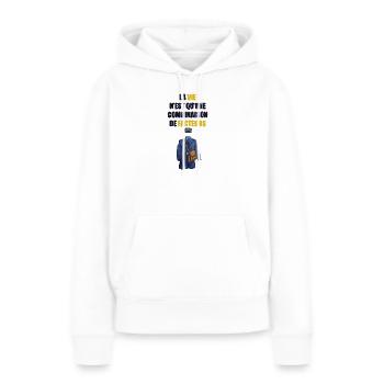 La vie n’est qu’une combinaison de facteurs - Sweat à capuche Premium bio Femme - blanc - Devant - Julia (174cm)