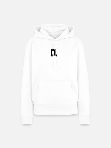 COOL - Frauen Premium Bio Hoodie - Weiß