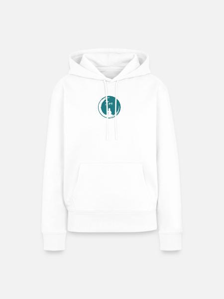 Zen-Blase - Frauen Premium Bio Hoodie - Weiß