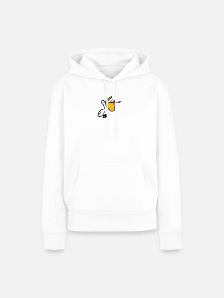 Raubvogel - Frauen Premium Bio Hoodie - Weiß