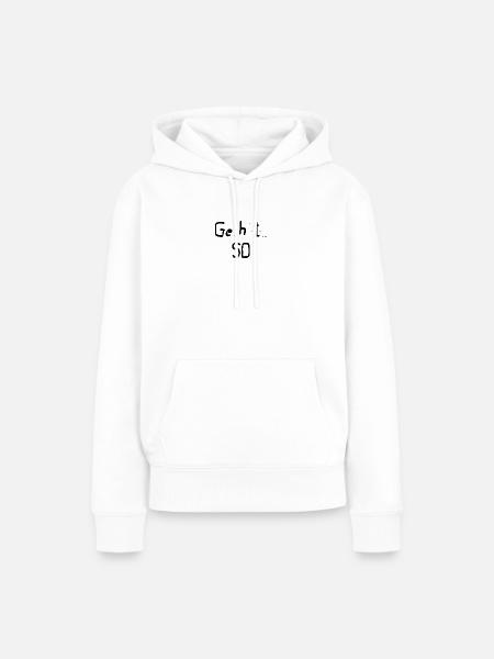 Geht So - Frauen Premium Bio Hoodie - Weiß