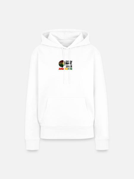 Juneteenth - Frauen Premium Bio Hoodie - Weiß
