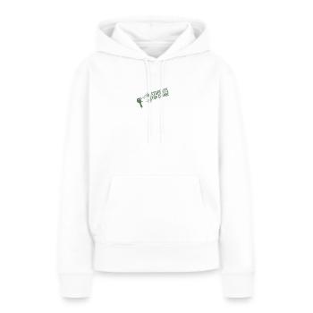 Des étudiants pour le changement - Sweat à capuche Premium bio Femme - blanc - Devant - Julia (174cm)