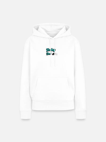 Hockey Vater Design - Frauen Premium Bio Hoodie - Weiß