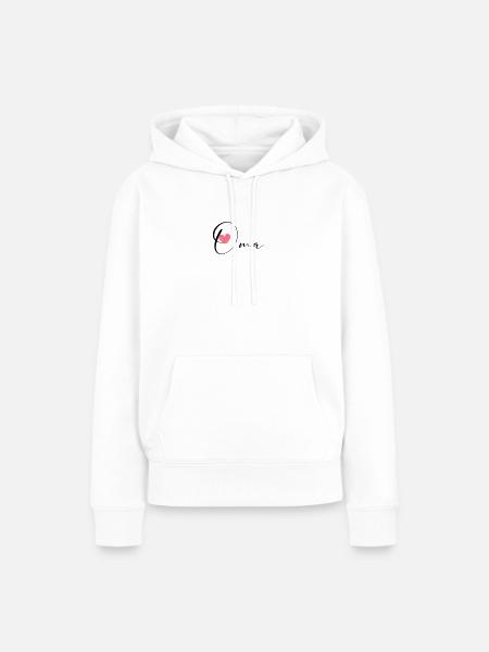 Oma - Frauen Premium Bio Hoodie - Weiß