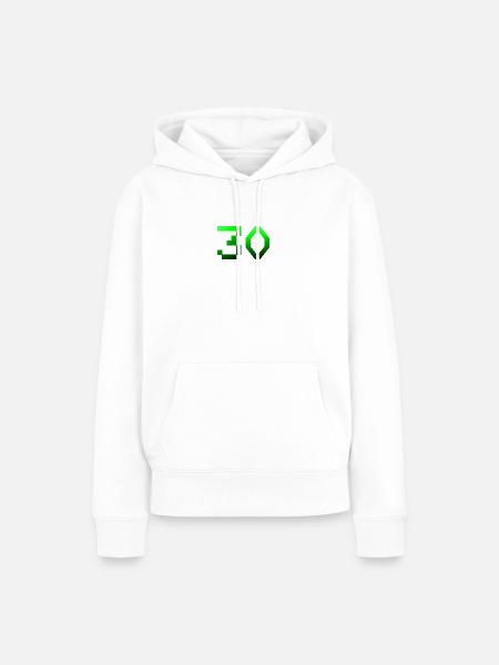 schenken, 30 Pixelig - Frauen Premium Bio Hoodie - Weiß