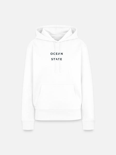 OCEAN STATE - Frauen Premium Bio Hoodie - Weiß