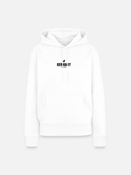 Hooge GERMANY - Frauen Premium Bio Hoodie - Weiß