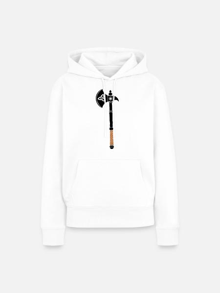 axt - Frauen Premium Bio Hoodie - Weiß