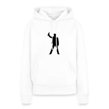 Betrunken Silhouette - Frauen Premium Bio Hoodie - Weiß - Vorne - Julia (174cm)