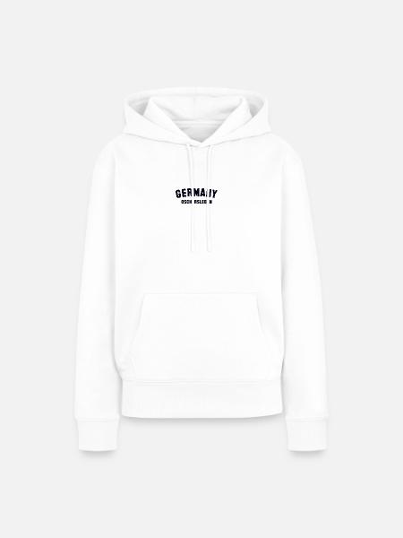 OSCHERSLEBEN Germany - Frauen Premium Bio Hoodie - Weiß