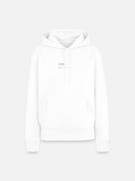 Suchen. Verb. Lautschrift. - Frauen Premium Bio Hoodie - Weiß