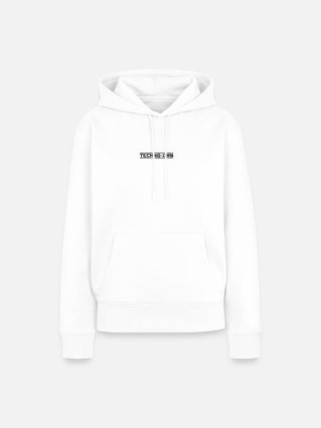 Techno DNB - Frauen Premium Bio Hoodie - Weiß