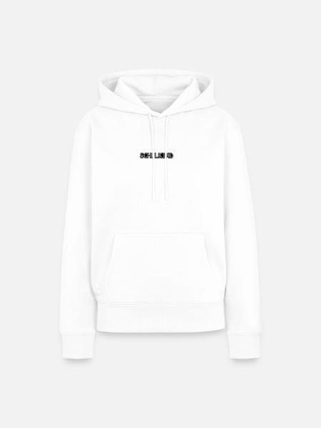 Schulkind Pixel - Frauen Premium Bio Hoodie - Weiß
