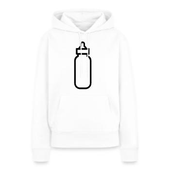 Flasche - Frauen Premium Bio Hoodie - Weiß - Vorne - Julia (174cm)