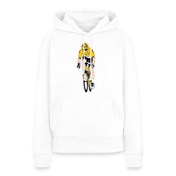 Cyclisme - Cyclistes sur route - Courses cyclistes - Sweat à capuche Premium bio Femme - blanc - Devant - Julia (174cm)