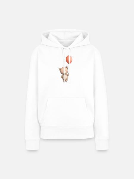 Teddybär, Teddybär - Frauen Premium Bio Hoodie - Weiß